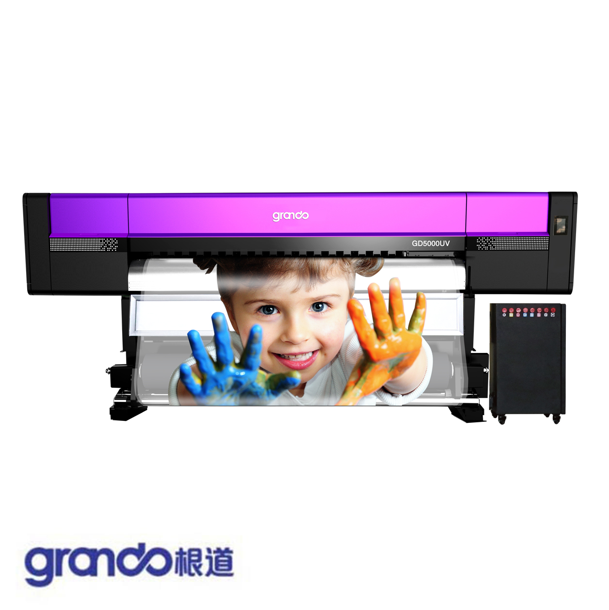 1.8m LED-UV Inkjet printer with five Ricoh Gen5i print Heads